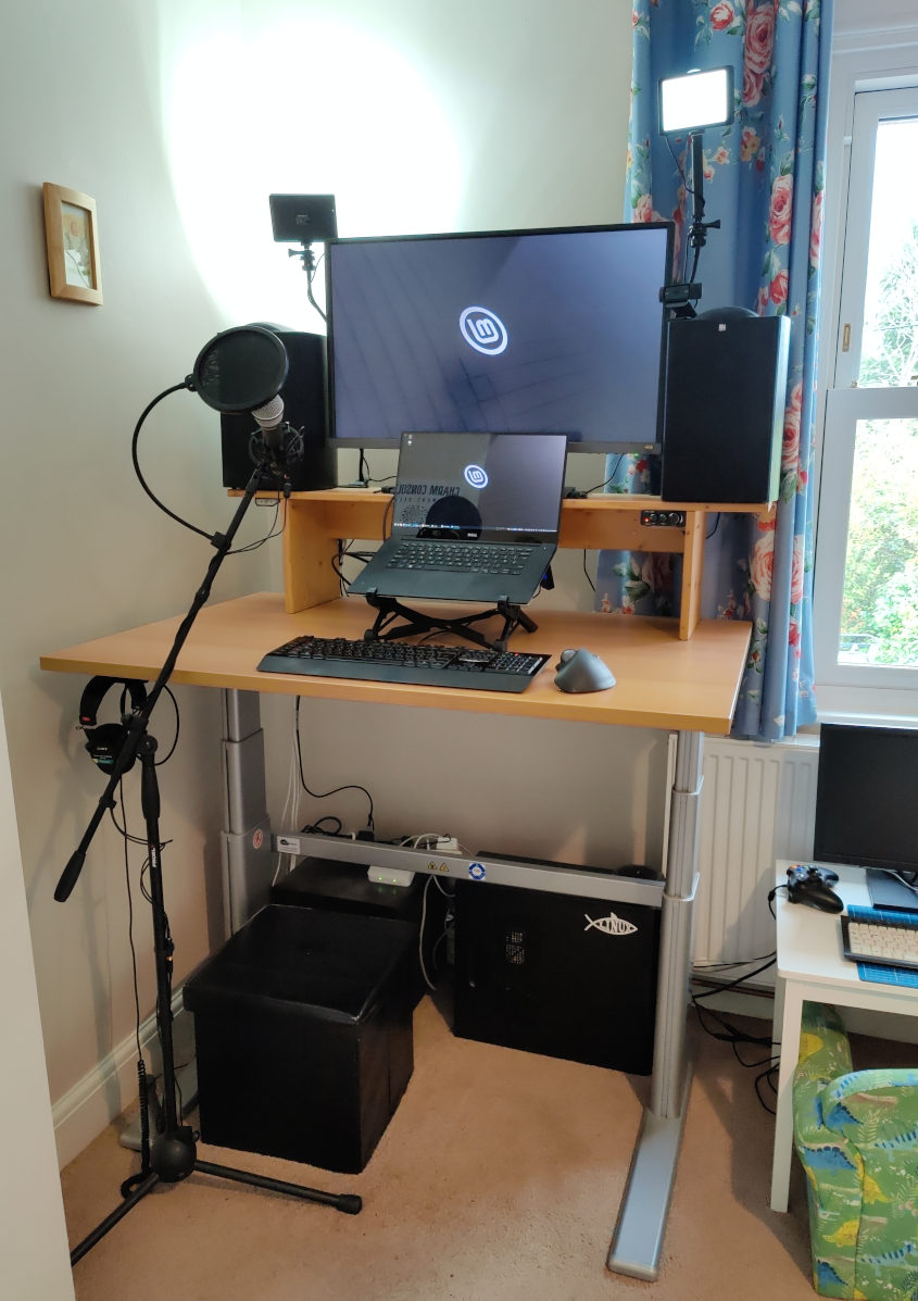 photo of standing desk